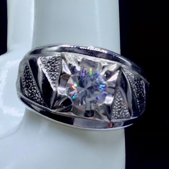 🌺Vintage Lind 14K GE & CZ Ring - Picture 13 of 14